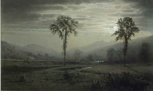 Moonlight on Mount Lafayette by William Trost Richards 1873