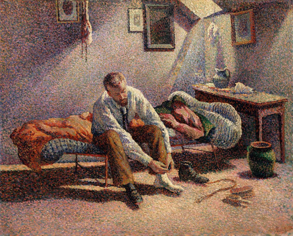 Morning, Interior by Maximilien Luce 1890