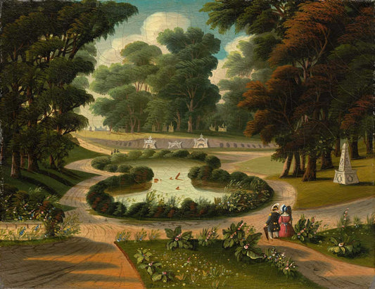 Mount Auburn Cemetery by Thomas Chambers 1850