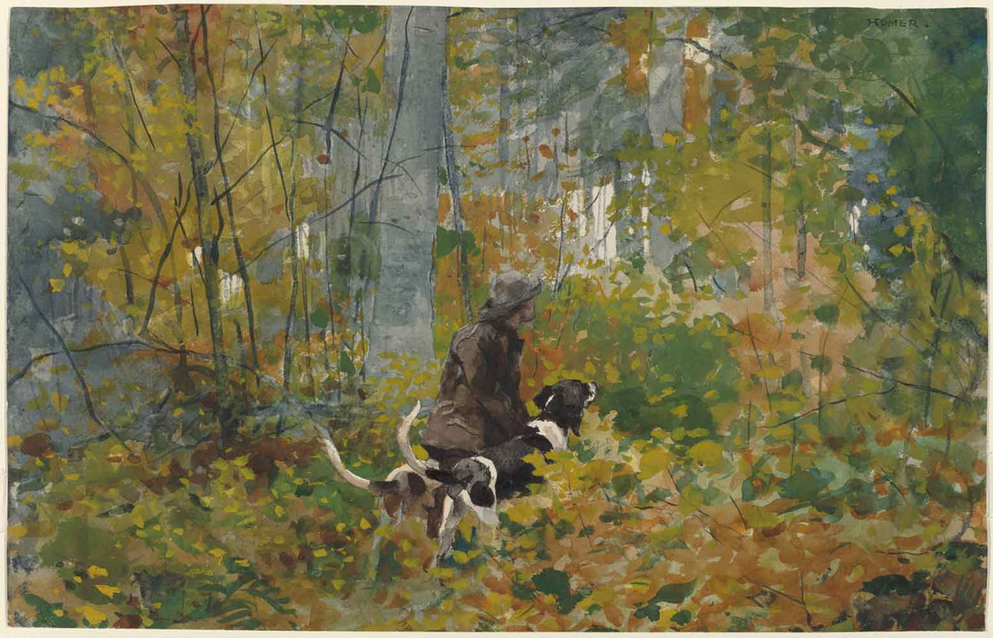 On the Trail by Winslow Homer 1892