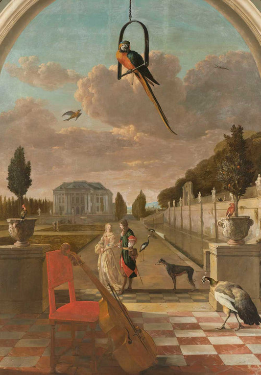 Park with Country House by Jan Weenix 1670