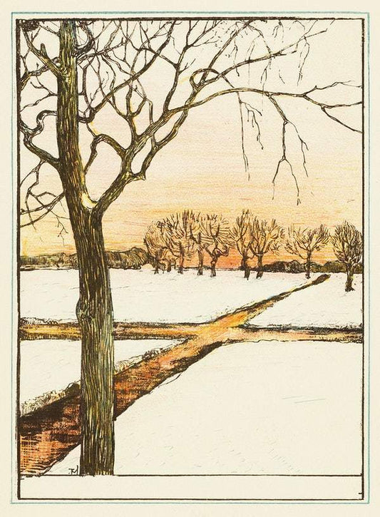 Sneeuwlandschap (1895) print in high resolution by Theo van Hoytema