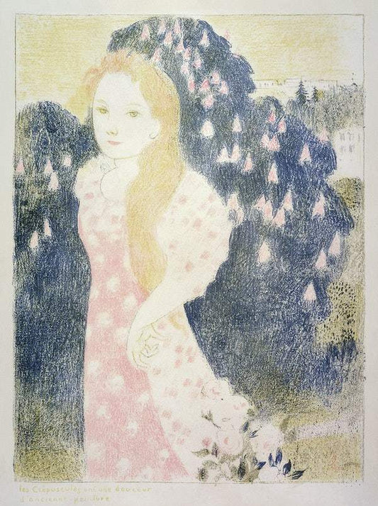 The twilight has a softness of old paint by Maurice Denis (1870-1943)