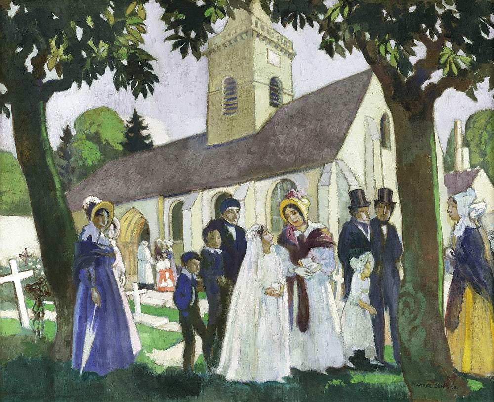 Lopoldine Fourqueux's First Communion by Maurice Denis (1870-1943)