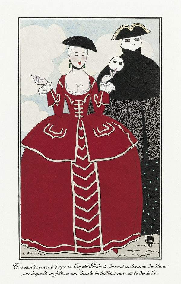 Costumes Parisiens, No. 56: Journal des Dames et des Modes (1913) by George Barbier