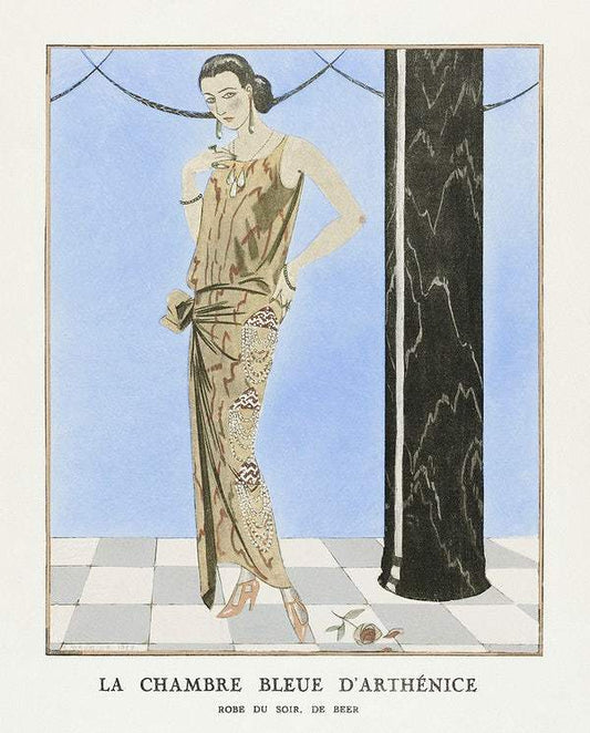 Robe du soir, de Beer (1923) by George Barbier