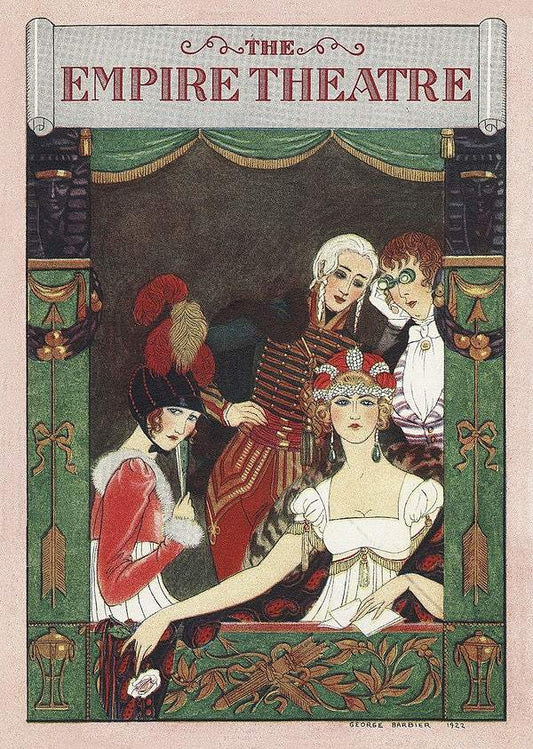 The Empire Theatre (1928) fashion illustration in high resolution by George Barbier