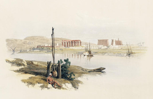 Ruins of Luxor by David Roberts (1796-1864)