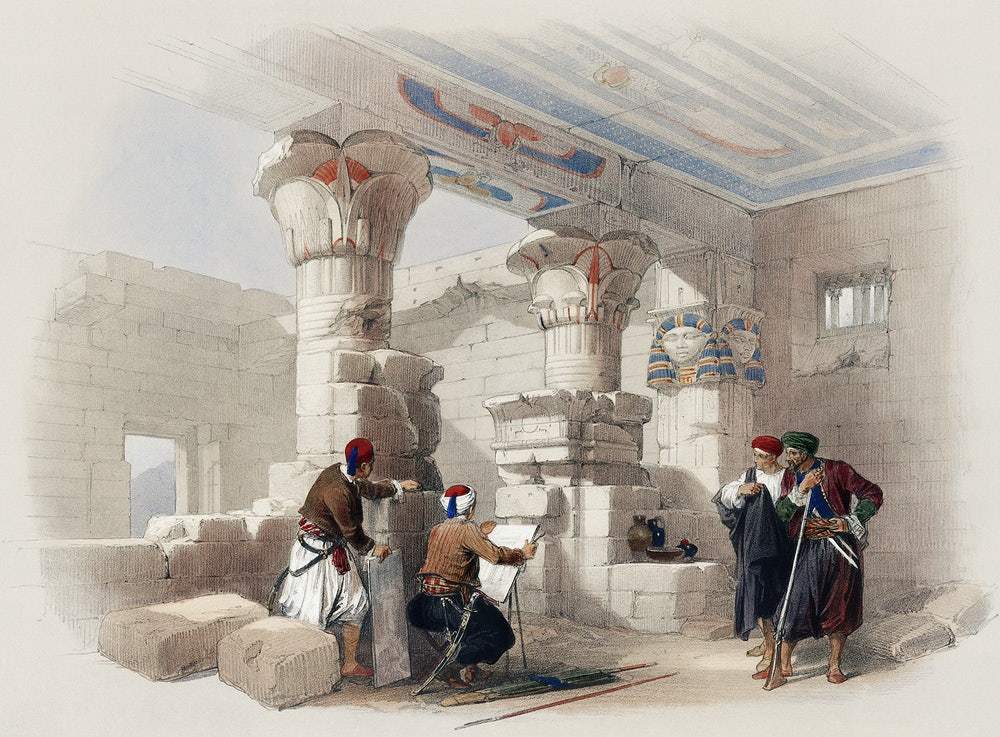 Deir el Medina by David Roberts (1796-1864)