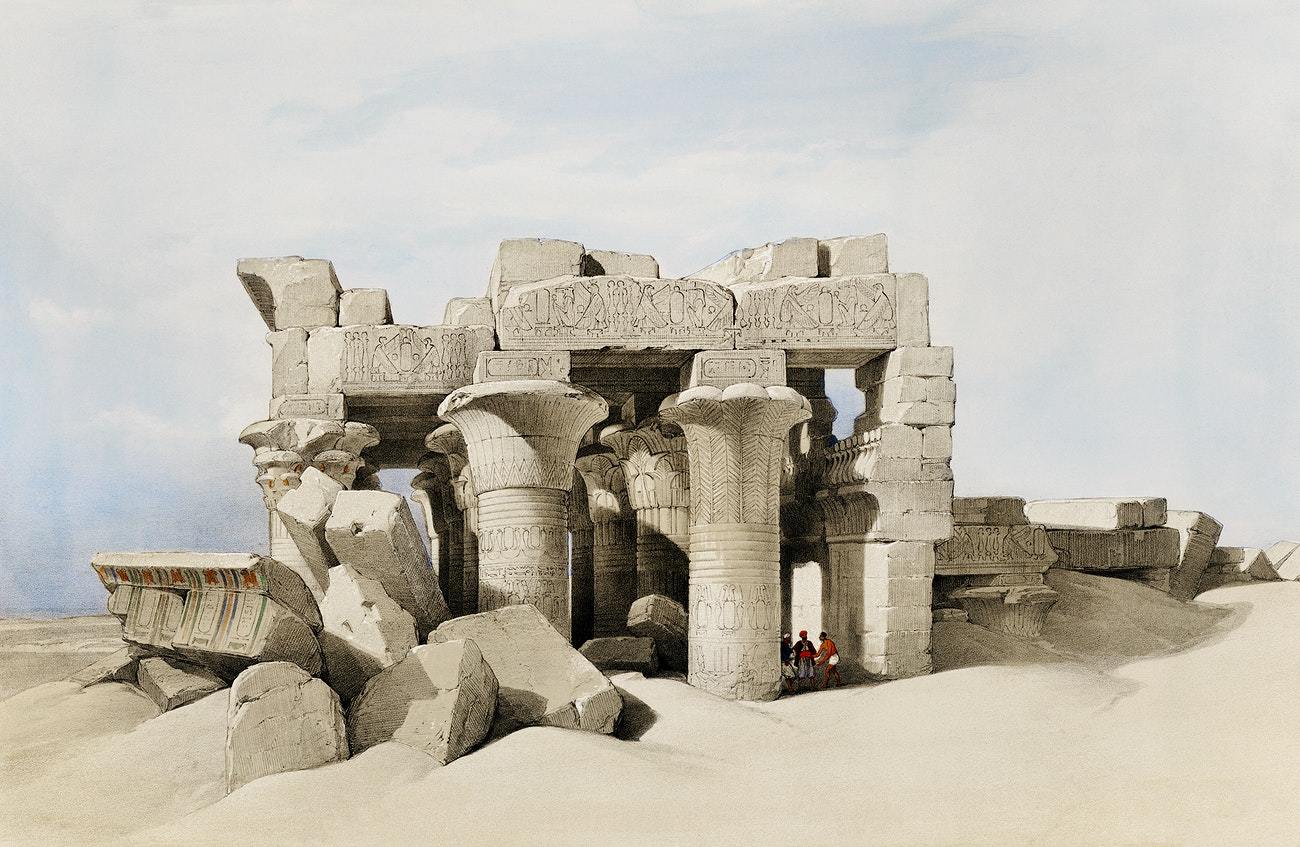 Kom Ombo by David Roberts (1796-1864)