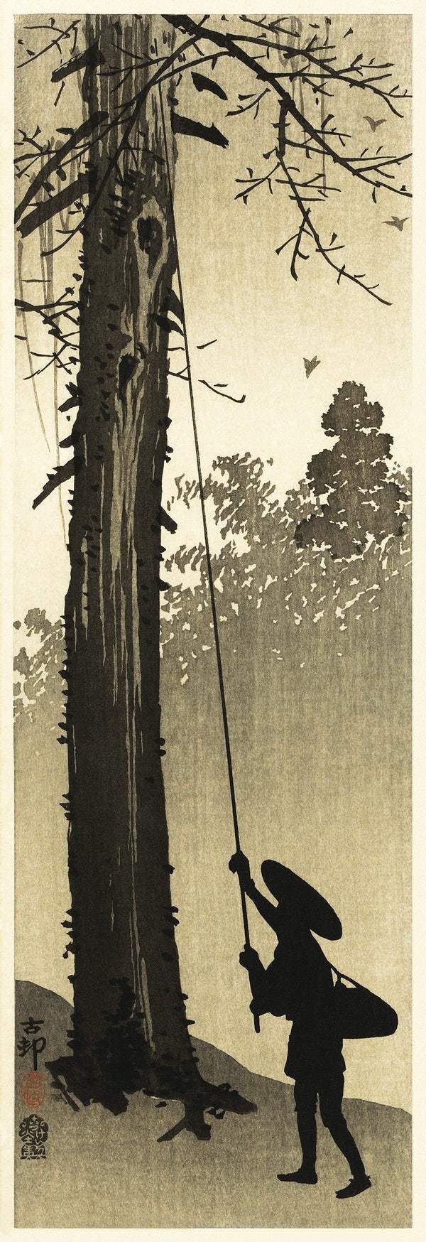 A Bird nest rover (1900 - 1910) by Ohara Koson