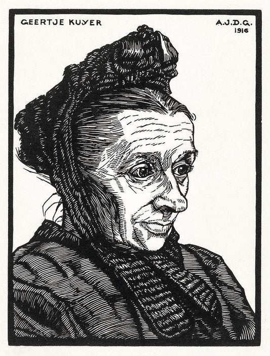 Portrait of Geertje Kuijer (1916) by Julie de Graag