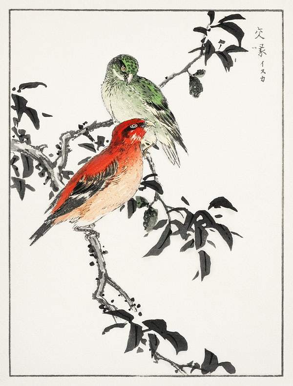 Crossbill (1885) by Numata Kashu