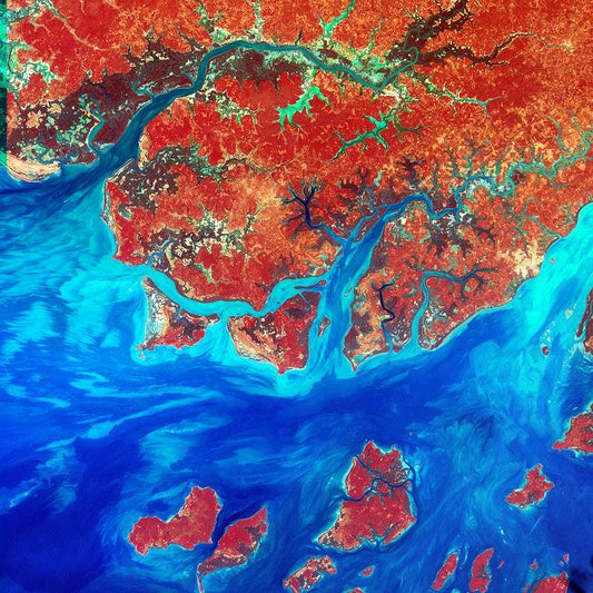 Guinea-Bissau in Africa by NASA