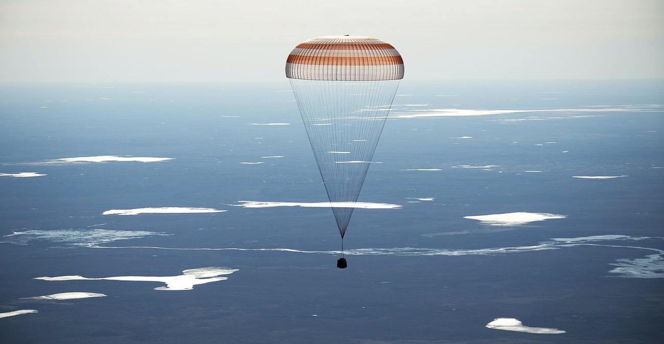 The Soyuz MS-02 spacecraft by NASA