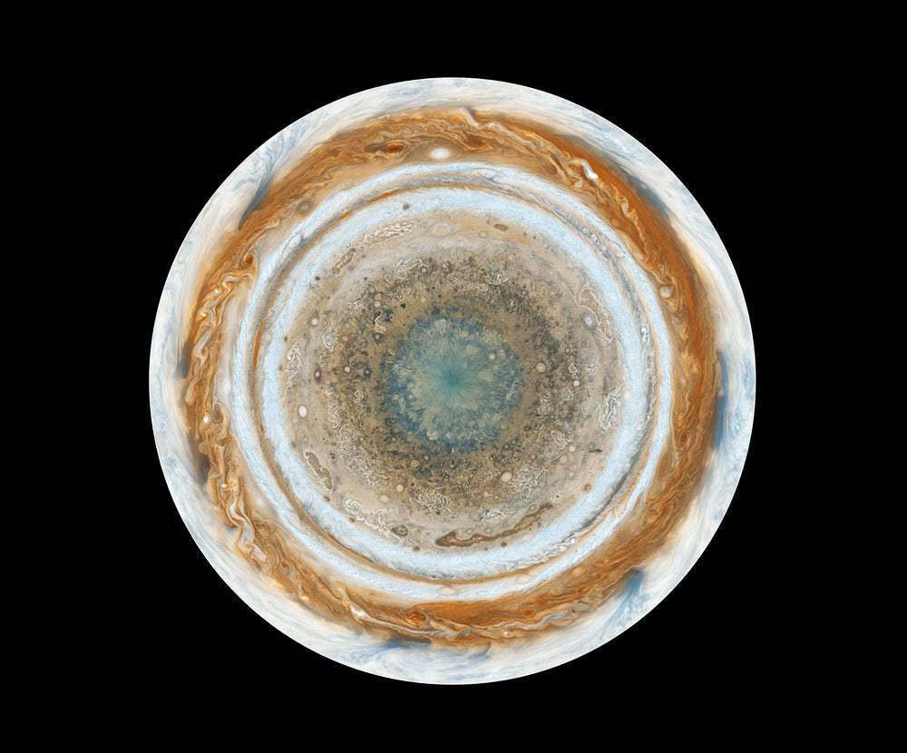 Color maps of Jupiter by NASA