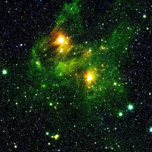 Two Stars from the new GLIMPSE360 survey by NASA