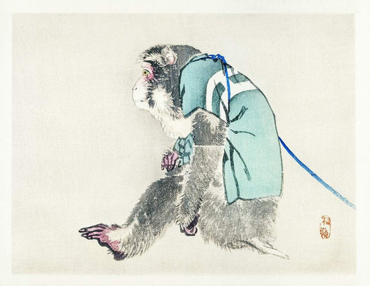 Monkey by Kōno Bairei (1913)