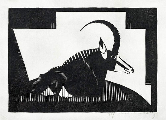 Sabelantilope (1927) print in high resolution by Samuel Jessurun de Mesquita