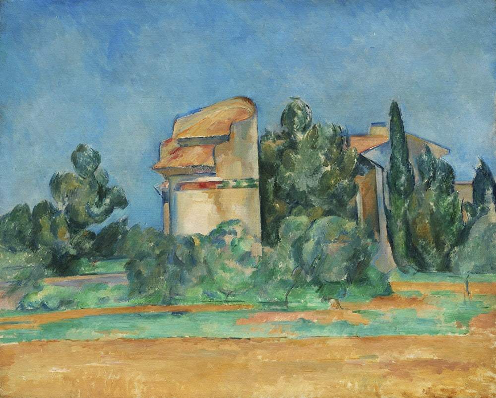 The Pigeon Tower at Bellevue (1890) by Paul Cézanne