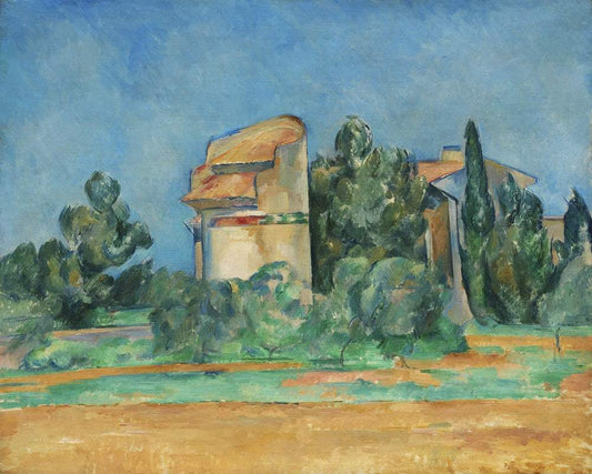 The Pigeon Tower at Bellevue (1890) by Paul Cézanne