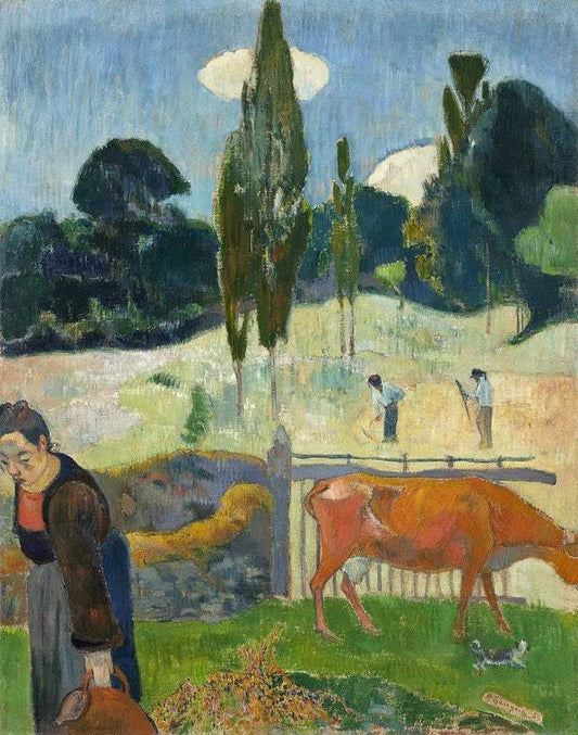 The Red Cow (1889) by Paul Gauguin