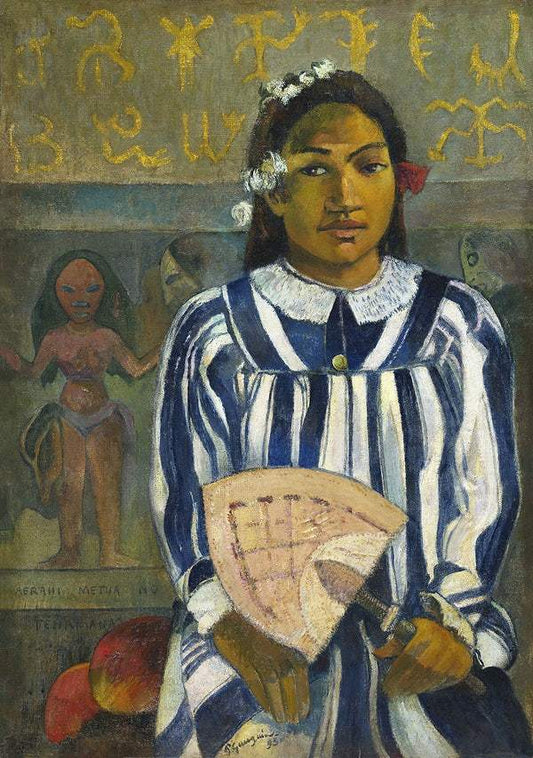 Tehamana Has Many Parents or The Ancestors of Tehamana (Merahi metua no Tehamana) (1893) by Paul Gauguin