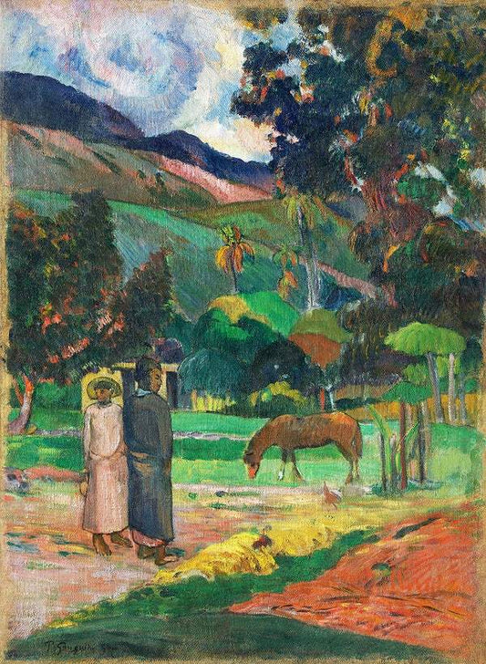 Tahitian Landscape (1892) by Paul Gauguin