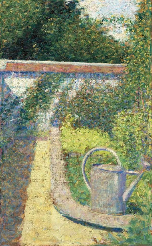 The Watering Can–Garden at Le Raincy (ca. 1883) by Georges Seurat