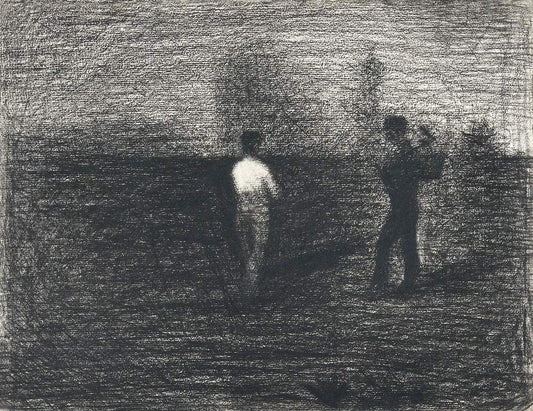 Peasants (ca. 1881–1884) by Georges Seurat