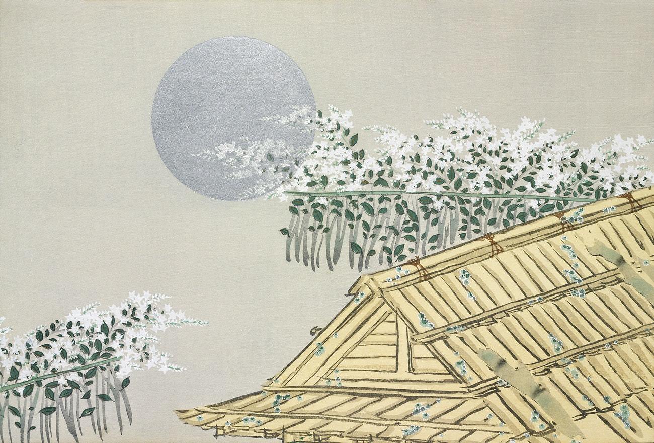 House from Momoyogusa by Kamisaka Sekka