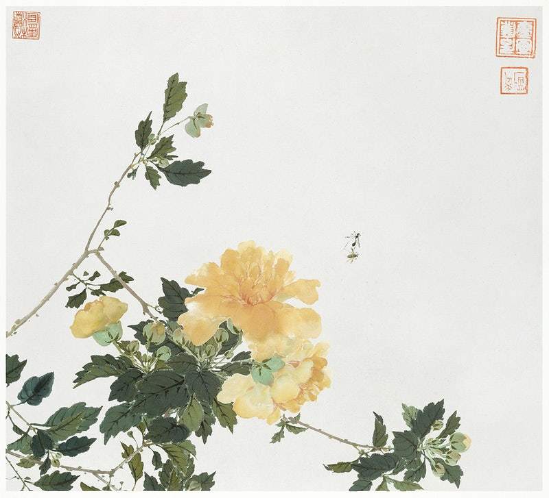 Insects and Flowers (Qing dynasty ca. 1644–1911) by Ju Lian