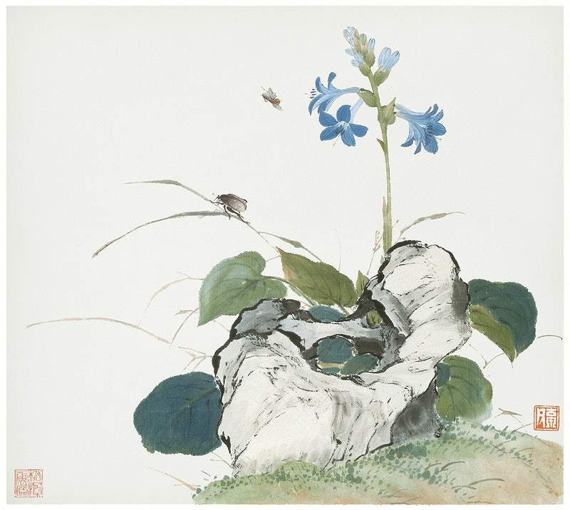 Insects and Flowers (Qing dynasty ca. 1644–1911) by Ju Lian