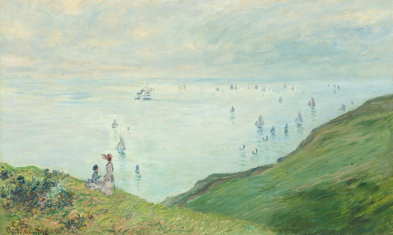 Cliffs at Pourville (1882) by Claude Monet