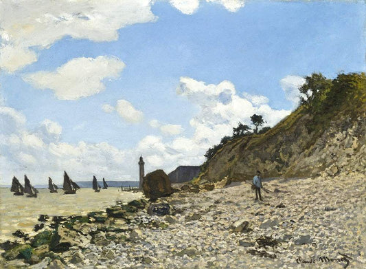 The Beach at Honfleur (1864–1866) by Claude Monet