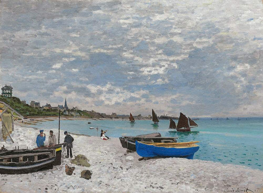 The Beach at Sainte-Adresse (1867) by Claude Monet