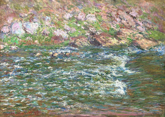 Rapids on the Petite Creuse at Fresselines (1889) by Claude Monet,