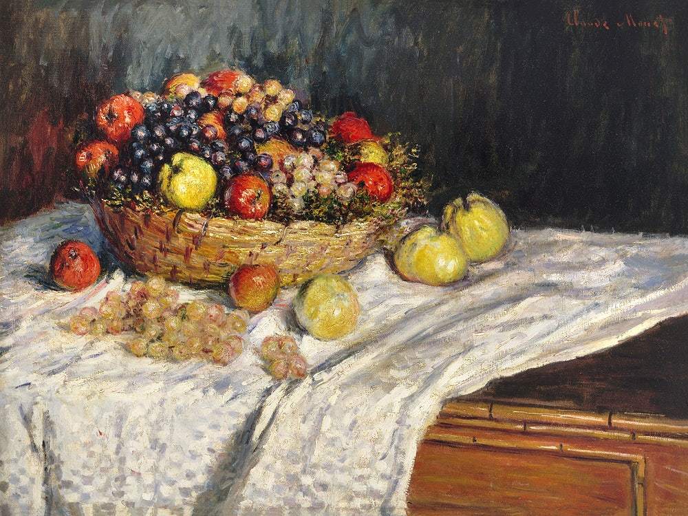 Apples and Grapes (1879–1880) by Claude Monet