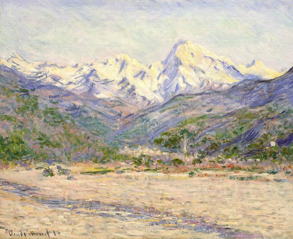 The Valley of the Nervia (1884) by Claude Monet