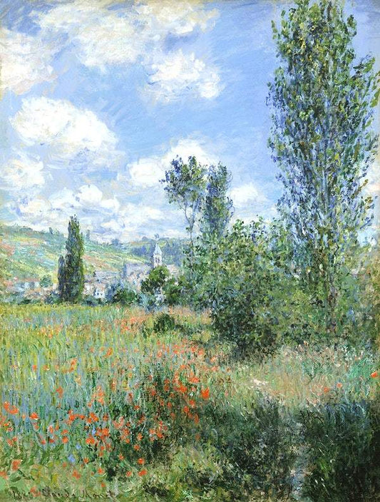 View of Vétheuil (1880) by Claude Monet