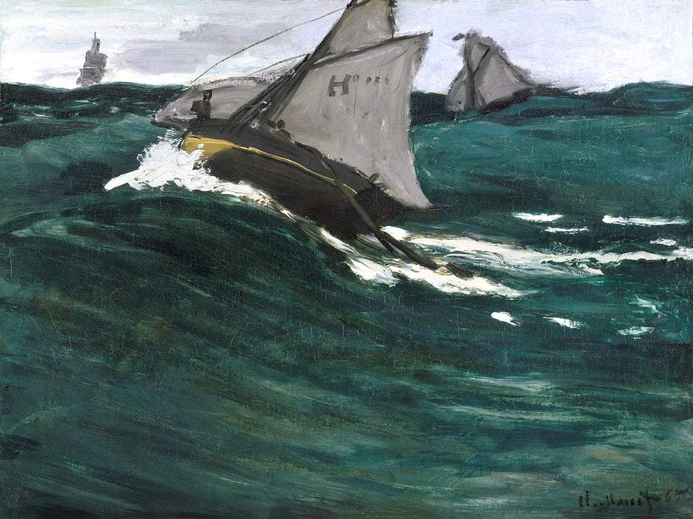 The Green Wave (1866–1867) by Claude Monet