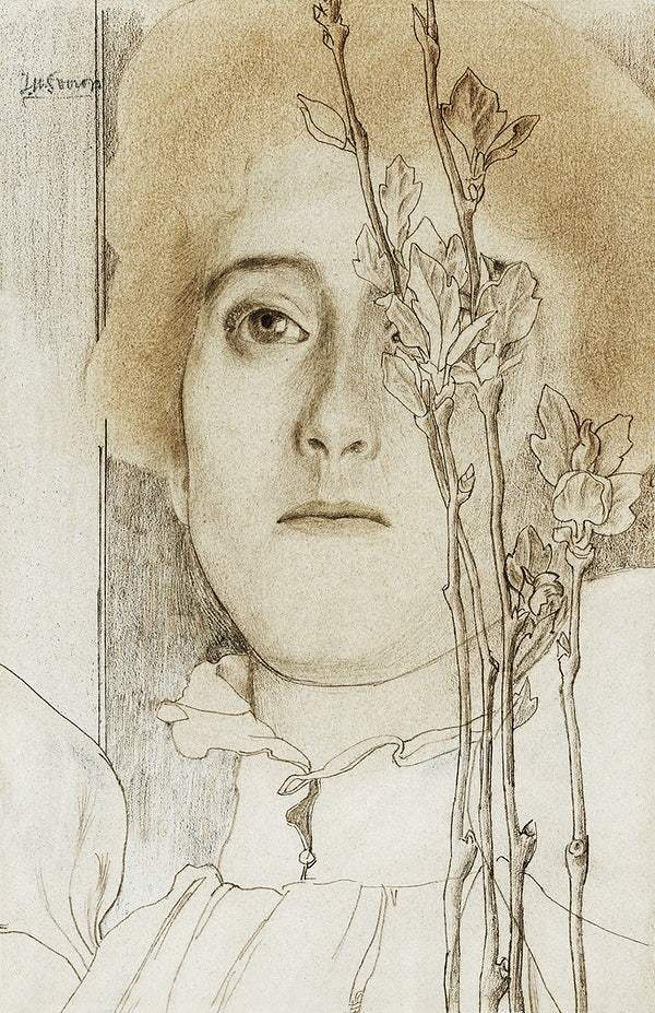 Portrait of an unknown woman (1868–1928) by Jan Toorop