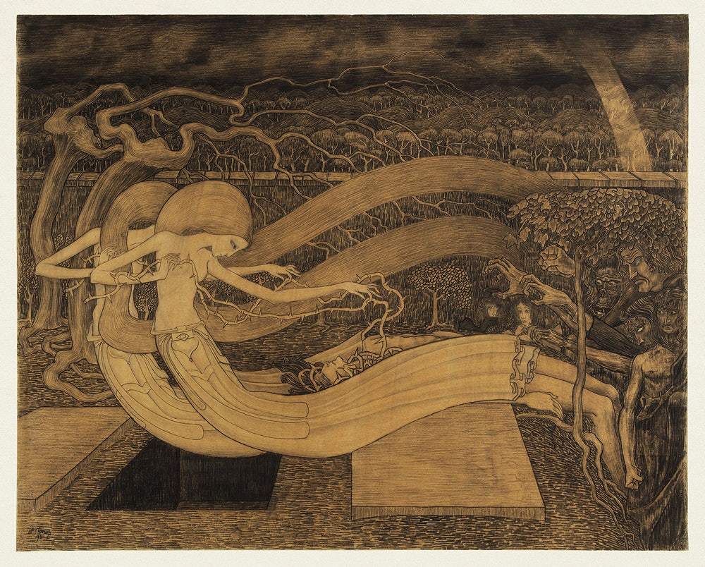 O Grave, where is thy Victory? (1892) by Jan Toorop