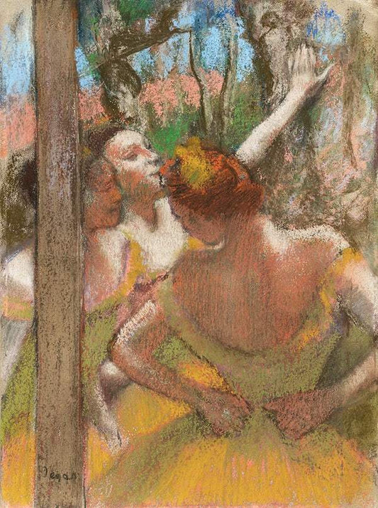 Dancers (1896) painting in high resolution by the famous Edgar Degas