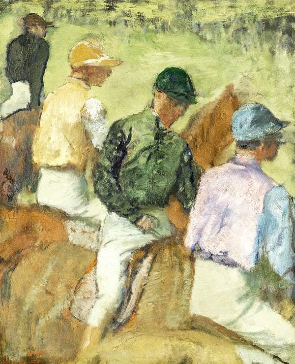 Four Jockeys (ca. 1889) by Edgar Degas