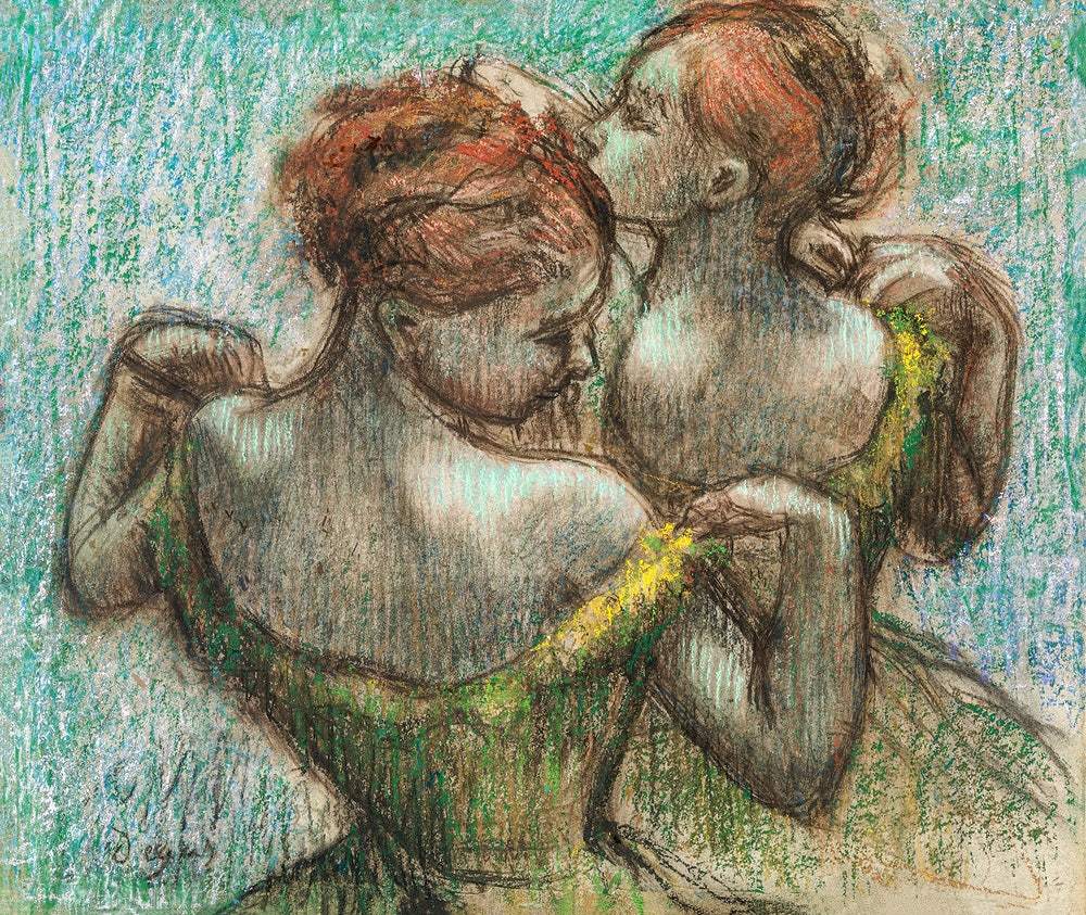 Two Dancers, Half–length by Edgar Degas