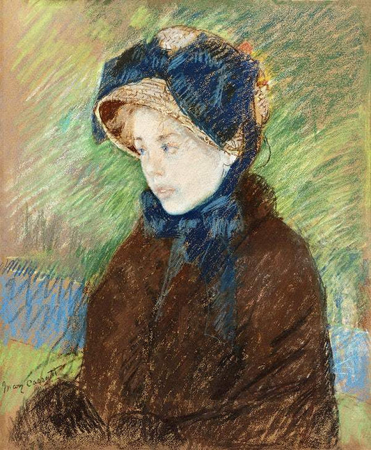 Susan in a Straw Bonnet (1883) by Mary Cassatt