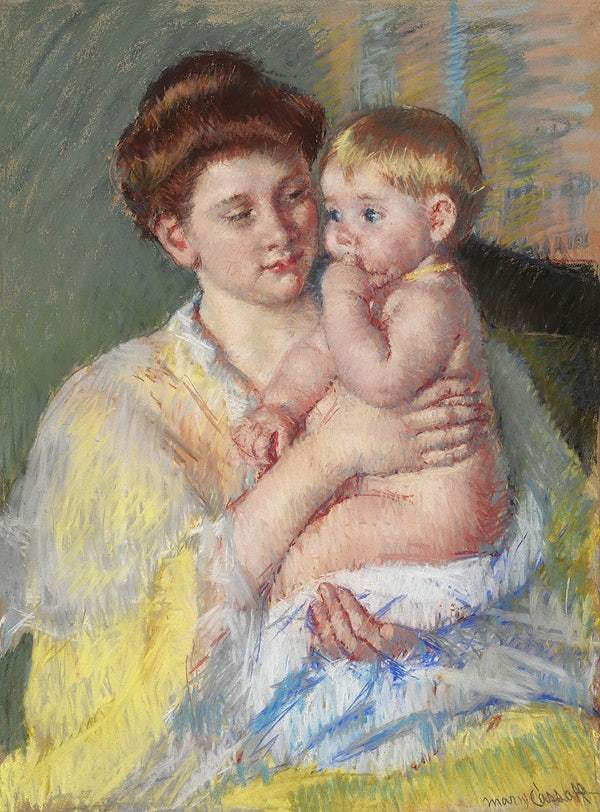 Baby John with Forefinger in His Mouth (1919) by Mary Cassatt