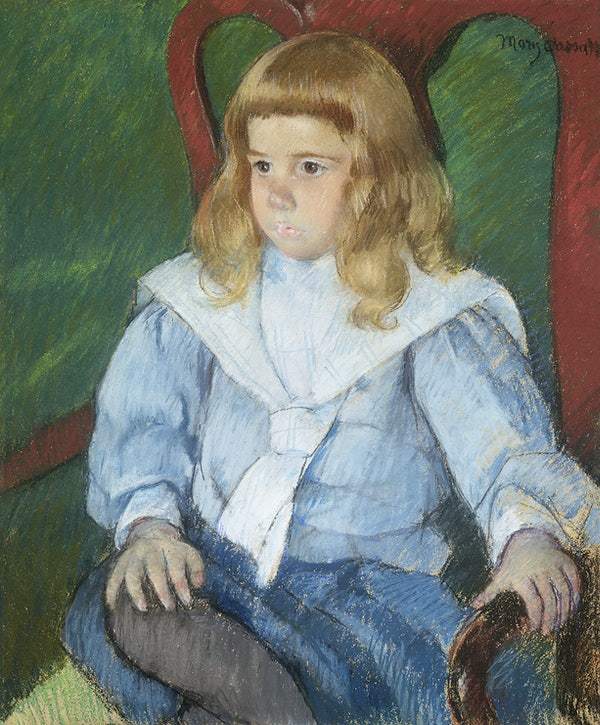 Boy with Golden Curls (1918) by Mary Cassatt