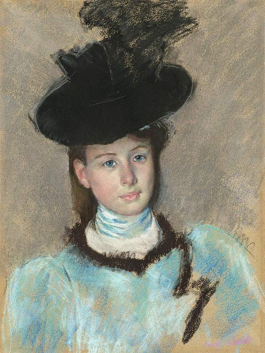 The Black Hat (1890) by Mary Cassatt